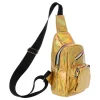 Crossbody-veske Holografisk Gull