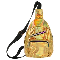 Crossbody-veske Holografisk Gull