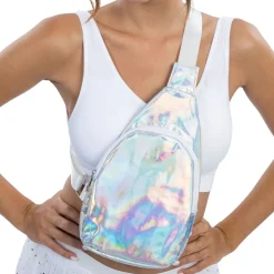 Crossbody-veske Iridescent Silver