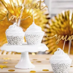 Cupcake Wrappers Hvit Lace