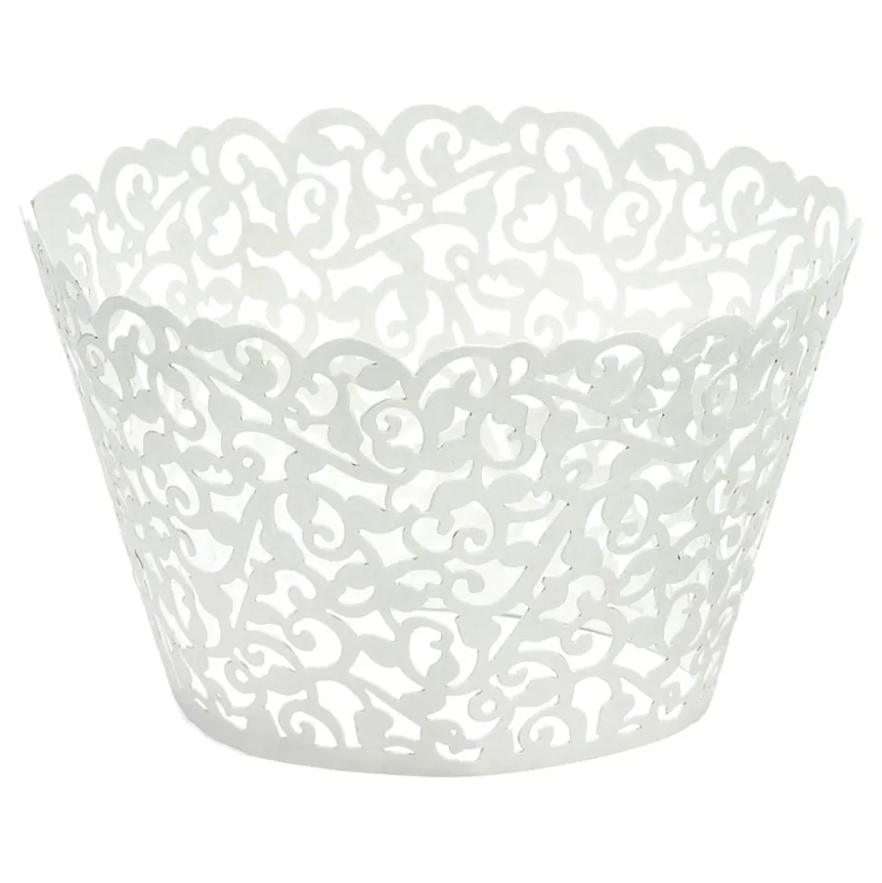 Cupcake Wrappers Hvit Lace