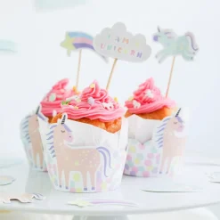 Cupcake Wrappers Kit Unicorns & Rainbows