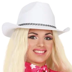 Dallas Hvit Cowboyhatt