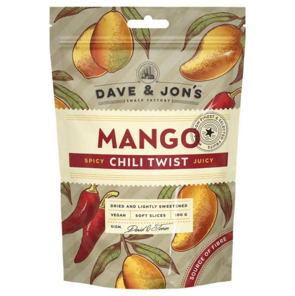 Dave & Jons Tørket Mango Chili Twist