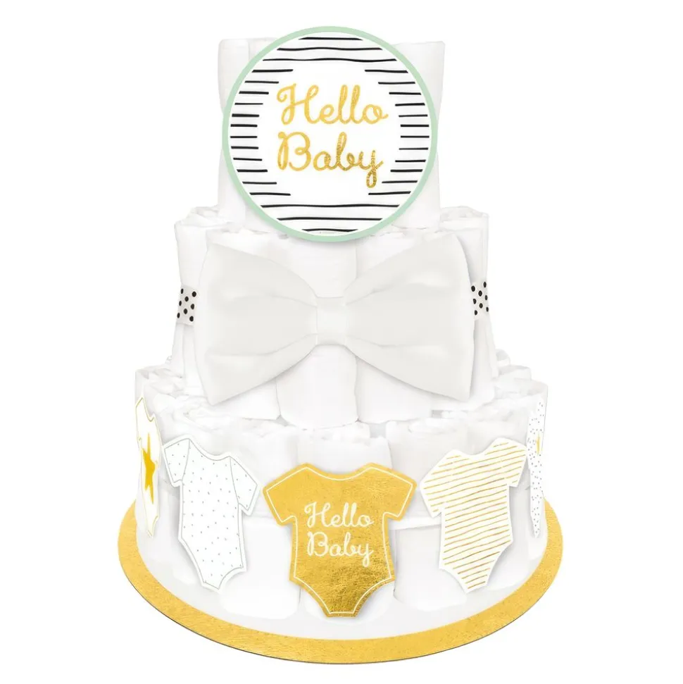 Dekorasjonssett Bløtkake Hello Baby