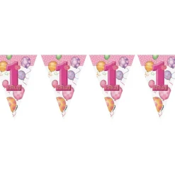 Dekorasjonssett for Barnestol 1 år Rosa