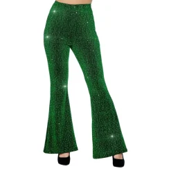 Discobukse Utsvingt Glitter Grønn Dame