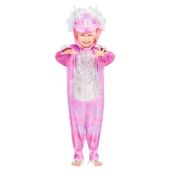 Disco Dinosaur Rosa Jumpsuit Barn Kostyme