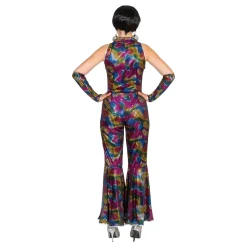 Disko Regnbue Jumpsuit Kostyme