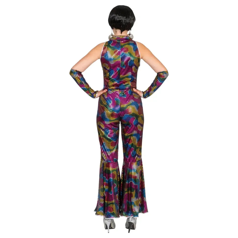 Disko Regnbue Jumpsuit Kostyme