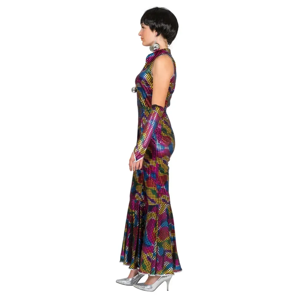 Disko Regnbue Jumpsuit Kostyme