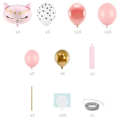 DIY Ballongfigur Katt Rosa
