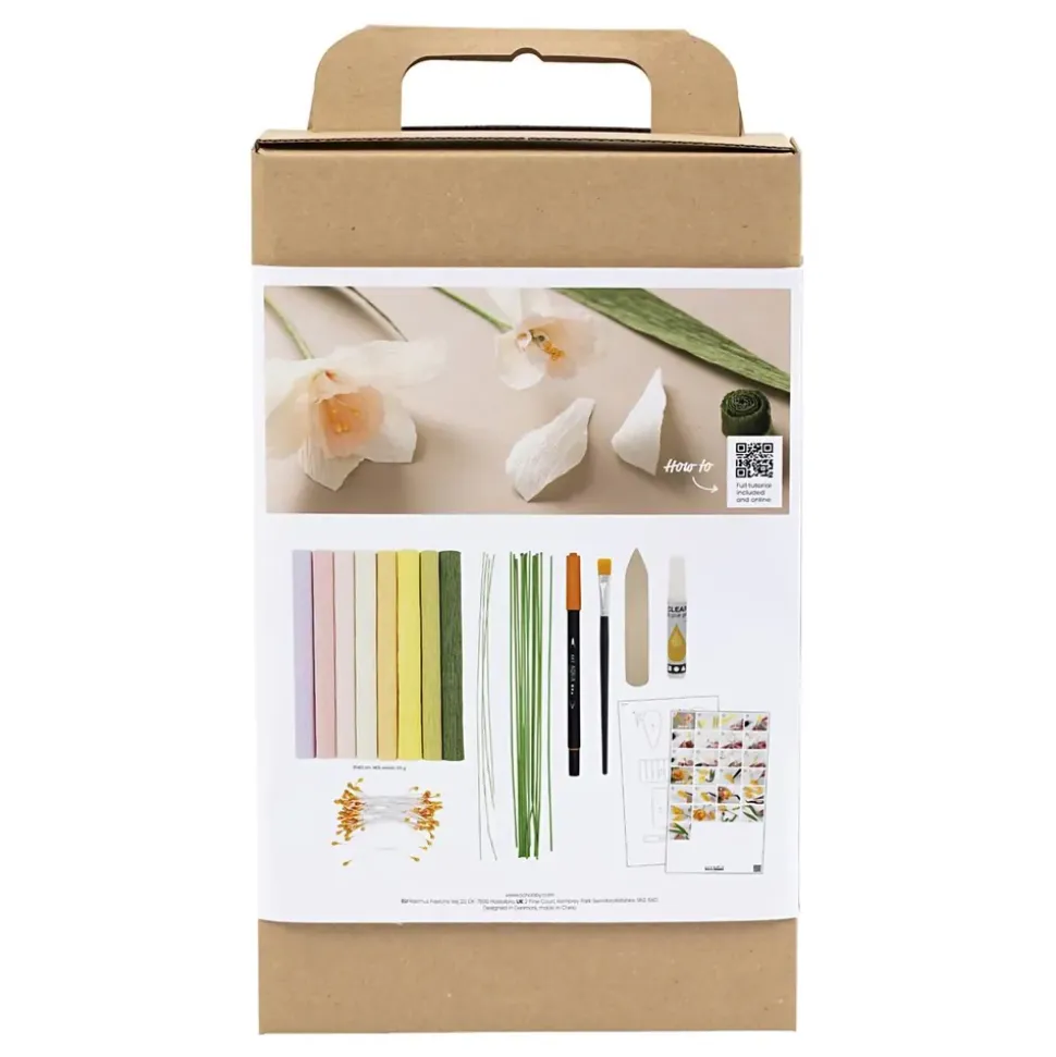 DIY-sett Kreppapirblomster