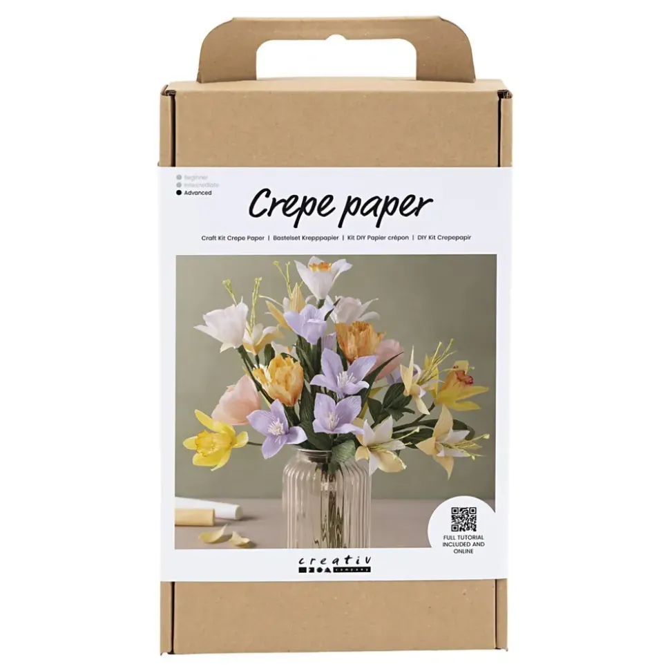 DIY-sett Kreppapirblomster