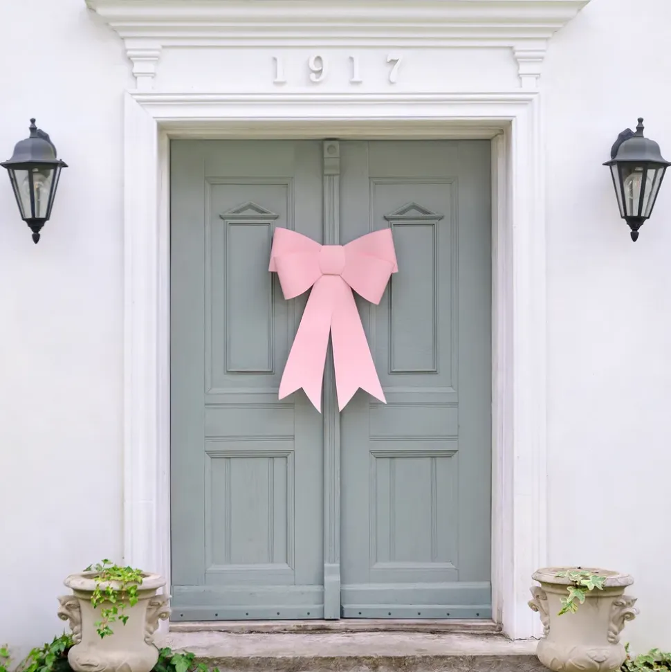 Dørdekorasjon Sløyfe Rosa DIY
