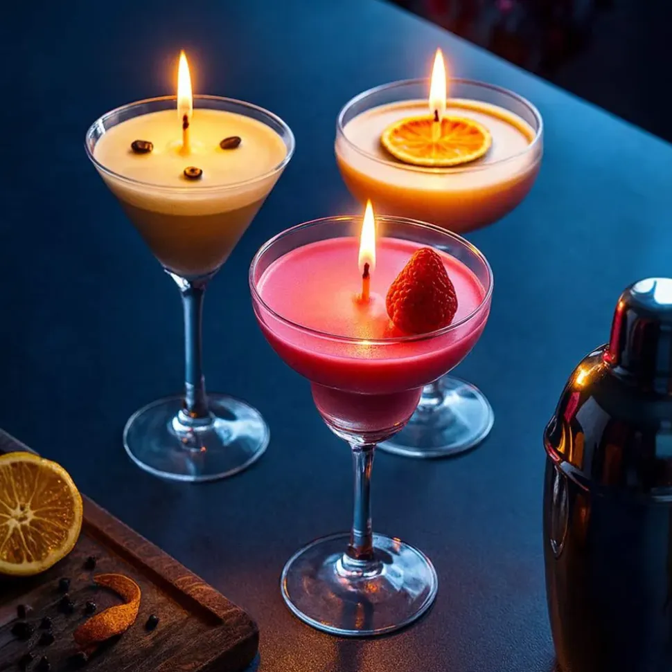 Duftlys Cocktailglass