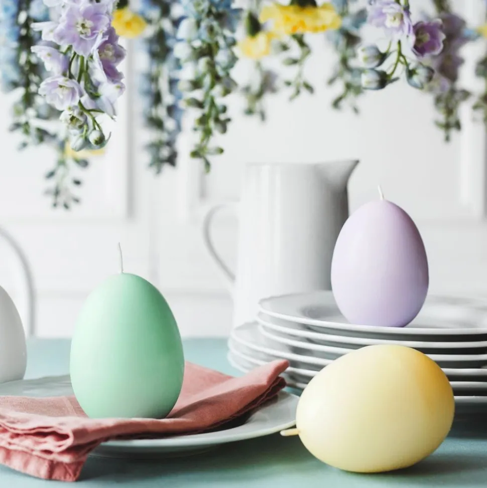 Eggeformet lys Lilla
