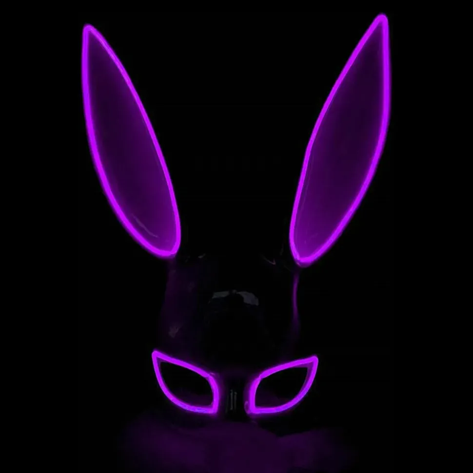 EL Wire Kanin LED Maske
