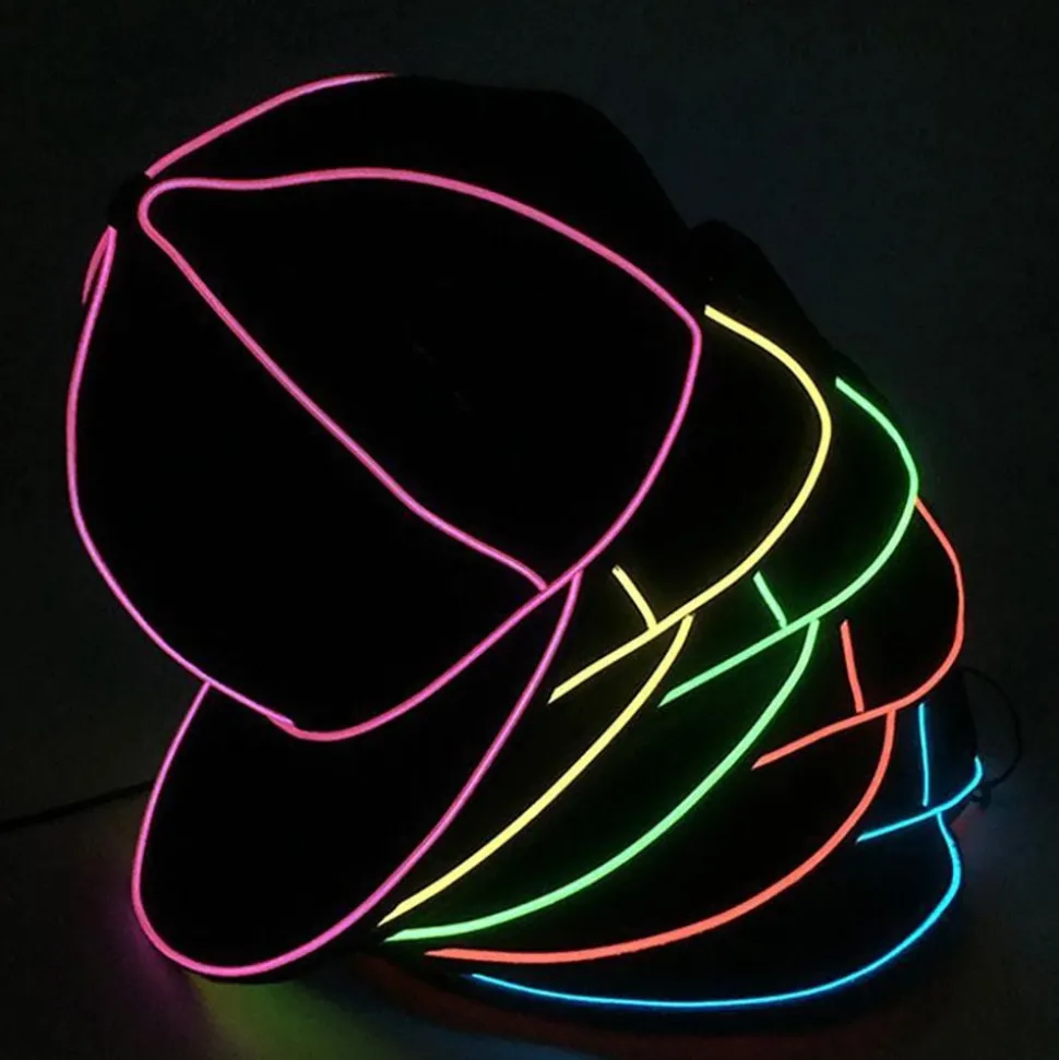 El Wire LED Cap