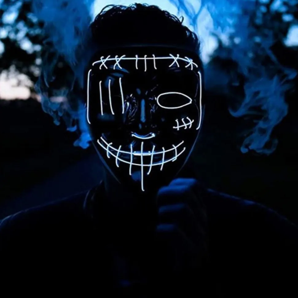 El Wire Purge 2 LED Maske