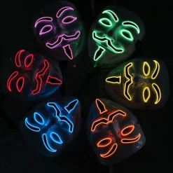EL Wire Vendetta LED Maske
