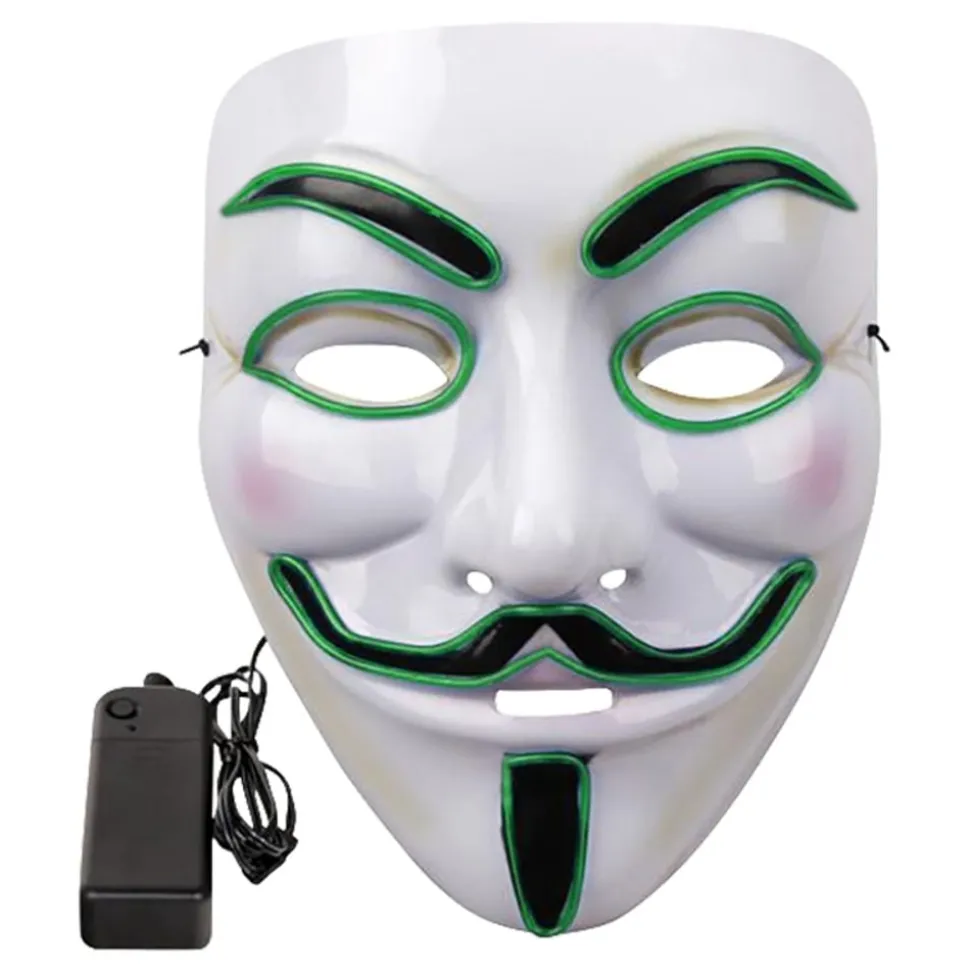 EL Wire Vendetta LED Maske