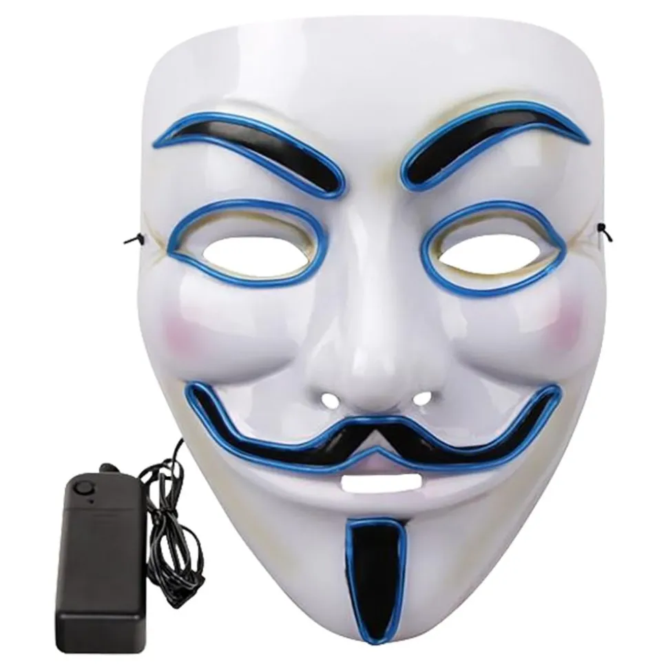 EL Wire Vendetta LED Maske