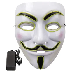 EL Wire Vendetta LED Maske