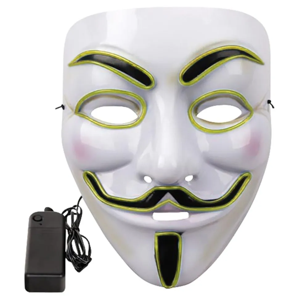 EL Wire Vendetta LED Maske