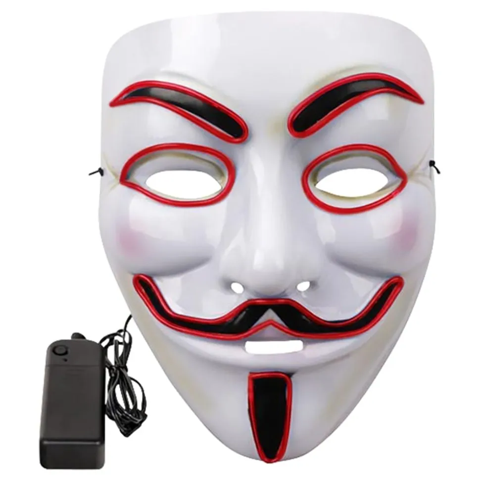 EL Wire Vendetta LED Maske