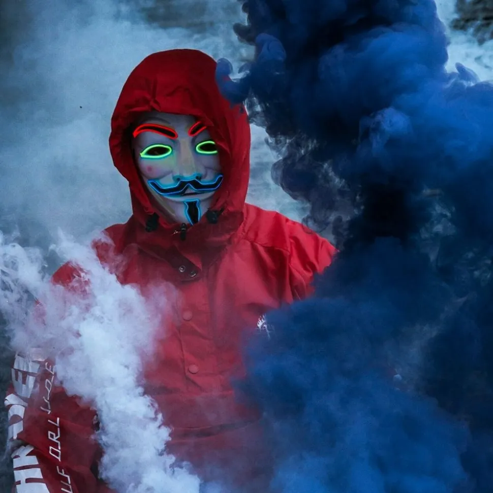 EL Wire Vendetta LED Maske