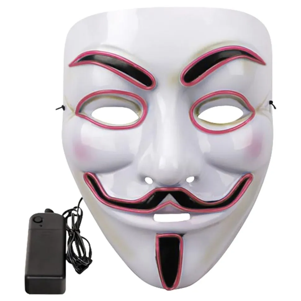 EL Wire Vendetta LED Maske