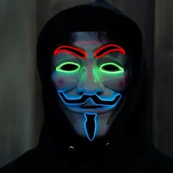 EL Wire Vendetta LED Maske