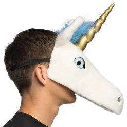 Enhjørning Halvmaske