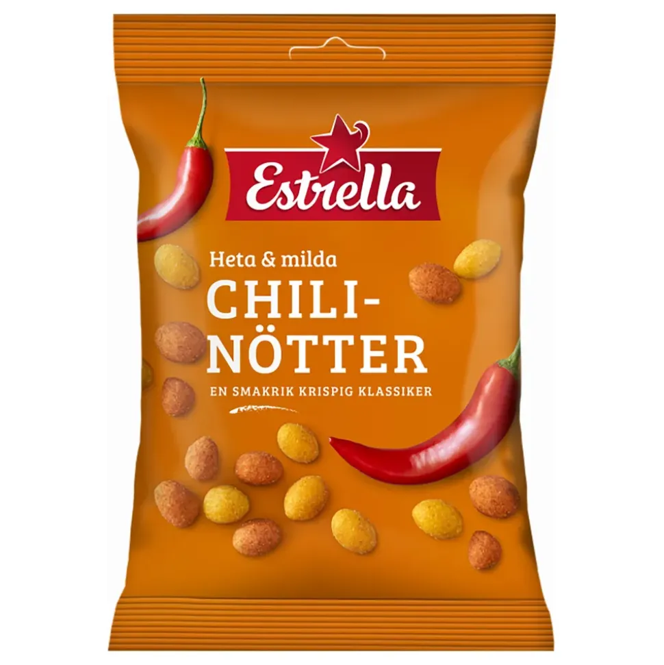 Estrella Hete & Milde Chilinøtter