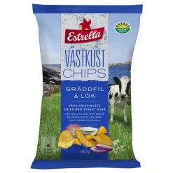 Estrella Vestkystchips Rømme & Løk