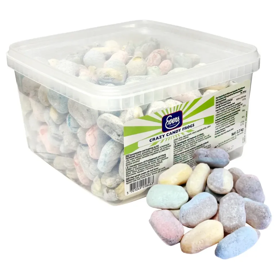 Evers Crazy Candy Frogs Dragé Storpakning