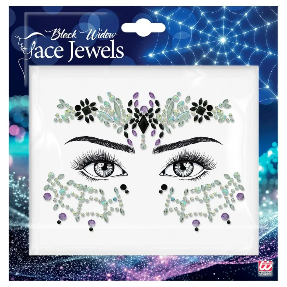 Face Jewels Black Widow