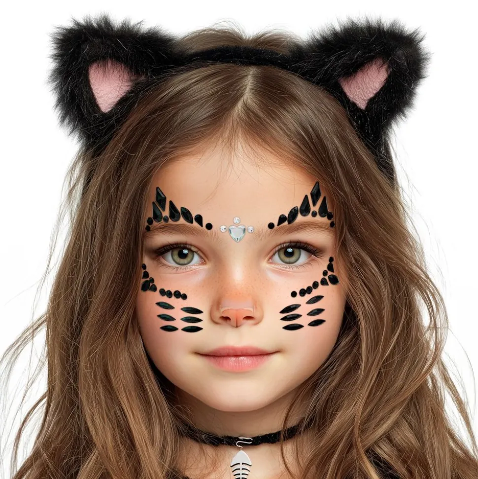 Face Jewels Katt for Barn