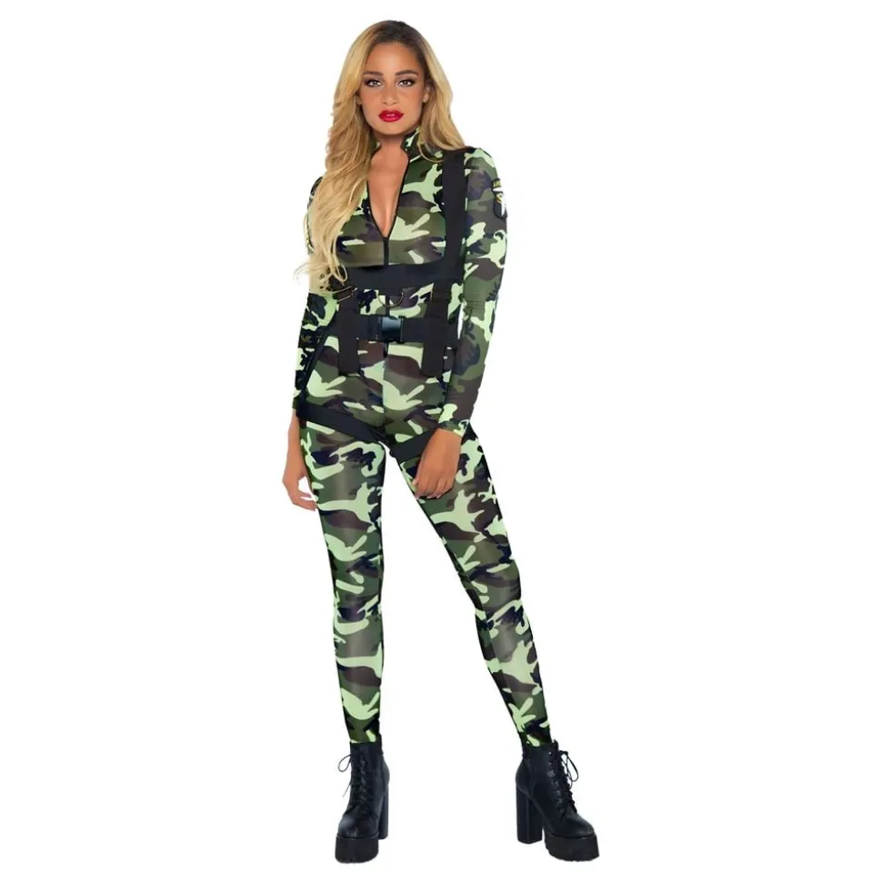 Fallskjermjeger Catsuit Deluxe Kostyme