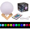 Fargeskiftende LED-lampe Måne