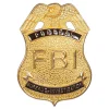 FBI-Skilt Gullfarget