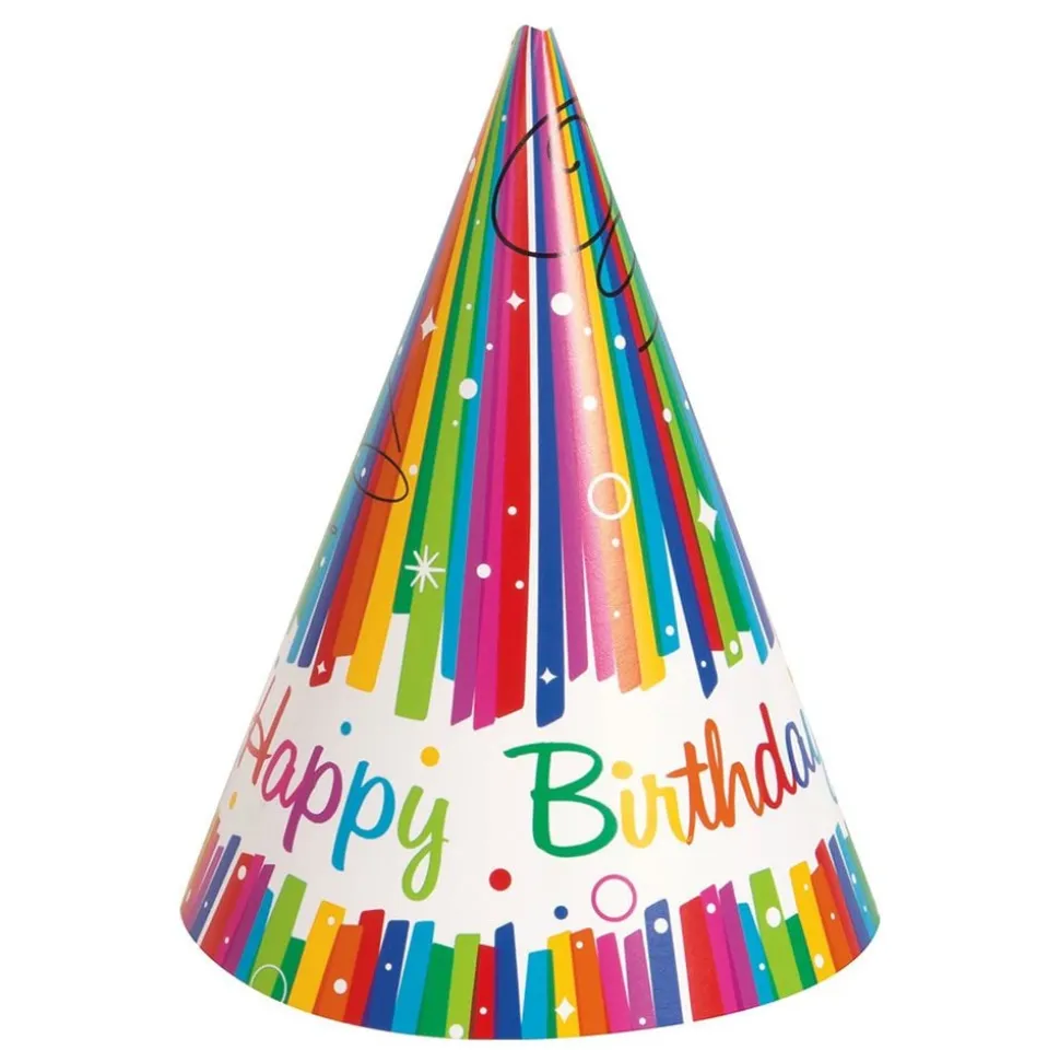 Festhatter Happy Birthday Regnbue