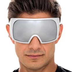 Festivalbriller Cyber Silver med Speilvisir