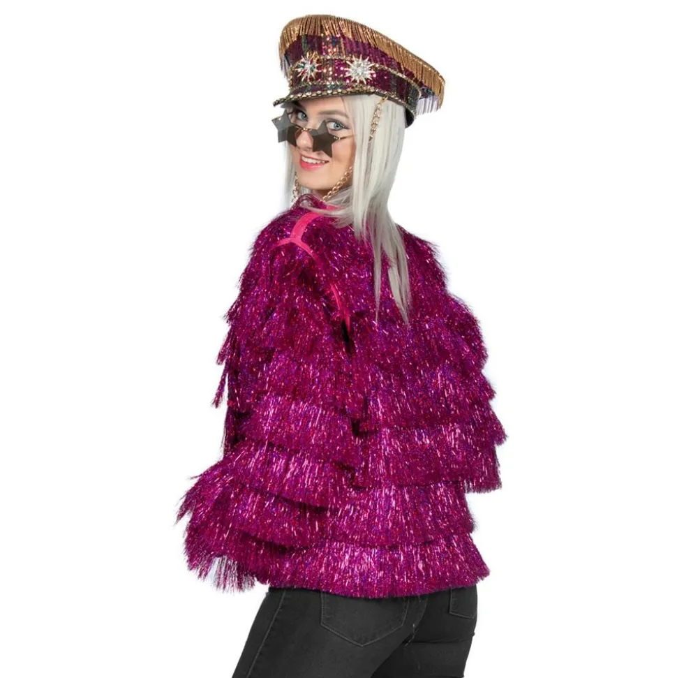 Festivaljakke Tinsel Rosa