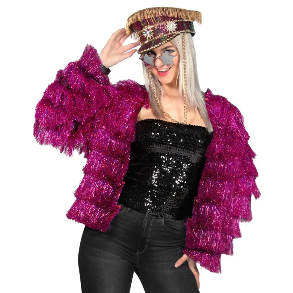 Festivaljakke Tinsel Rosa