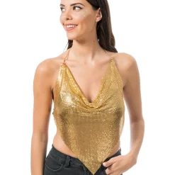 Festivaltopp Gull Metallic
