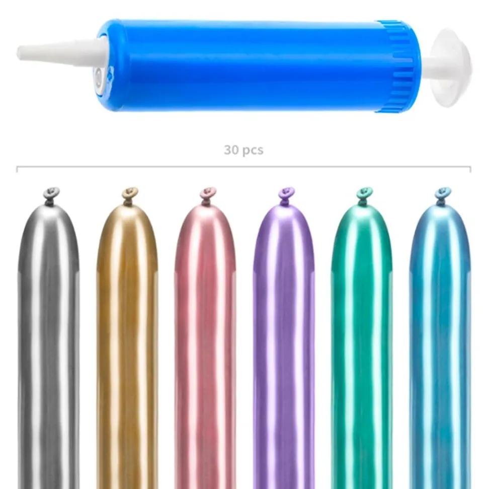 Figurballonger Krom Miks Sett