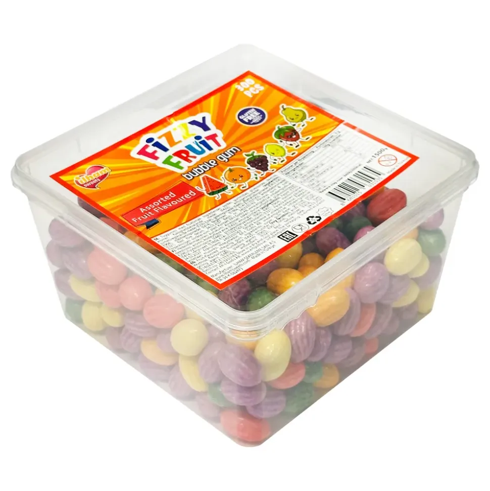 Fizzy Fruit Bubblegum Storpakning