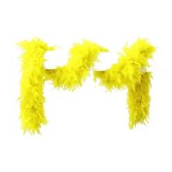 Fjærboa neon-gul